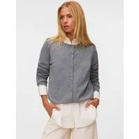 Vero Moda Strickjacke VMSILJE LS O-NECK CARDIGAN NOOS Viskosemischung, regular fit