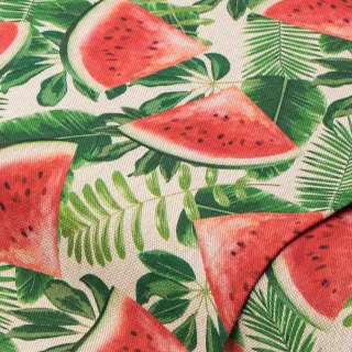 Dekostoff "Wassermelone", natur-color