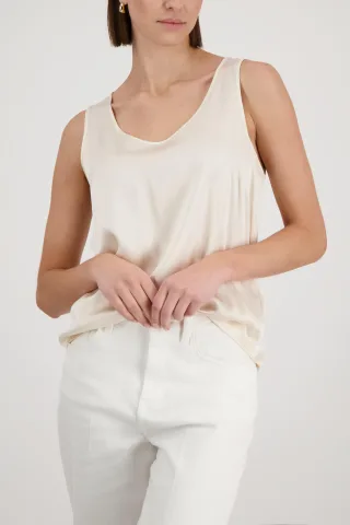 monari - Satin-Top champagne beige - Gr. - 42