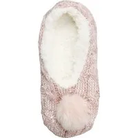 Capelli New York Socken Ballerina Haussocke im Zopfmuster