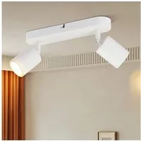 Nettlife LED Deckenstrahler 2/3/4 Flammig GU10 Weiß Deckenspot Wohnzimmer Metall, Schwenkbar 330°, LED wechselbar, Flur Treppenhaus Schlafzimmer Wohnzimmer Restaurant