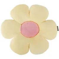 Magma Heimtex Fellkissen Kissen Minnie Blüte Blumenkissen gelb rosa 50cm von Magma