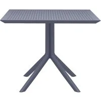 CLP Gartentisch Sky 80 cm, 80 x 80 cm, aus Kunststoff, wetterfest und UV-beständig