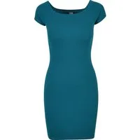 URBAN CLASSICS Shirtkleid Urban Classics Damen Ladies Off Shoulder Rib Dress (1-tlg)