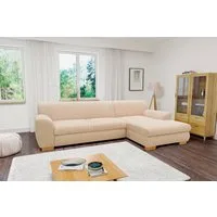 Home affaire Ecksofa Nika zeitlos und elegant, L-Form, wahlweise mit Bettfunktion, auch in Cord