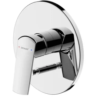 Bravat Valencia Fertigset Wannenfüll- u. Brausearmatur 3519052 Unterputz, Einhebelmischer, chrom