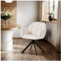 Duhome Loungesessel (9-213A), Armlehnstuhl aus Chenille-Stoff, Schminktisch Stuhl 360° drehbar