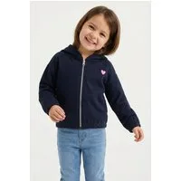 TOM TAILOR Sweatjacke mit Kapuze und Herz-Stickerei / for Girls