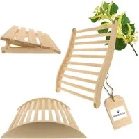 Hofmeister Sauna-Rückenlehne HOFMEISTER® Sauna-Set: Ergonnomische Rückenlehne, Kopfstütze & Beinstü