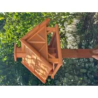 ELMATO Vogelhaus Elmato 10884 Blockhaus Vogelhaus Alpenglück, 50x50x38 cm ohne Ständer