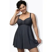 Ulla Popken Badekleid Badekleid Zierband Softcups recycelt