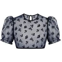 MarJo Dirndlbluse Dirndlbluse - KOHLWIES - midnight/schwarz
