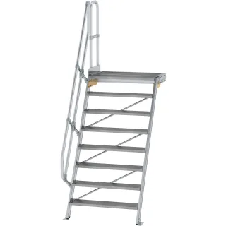Munk Treppe mit Plattform 60° Stufenbreite 1000 mm - 600408