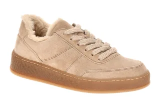 Gabor 6018.02.002 Beige Sand Plateau Sneaker Damen Echtleder Gummisohle Warmf...