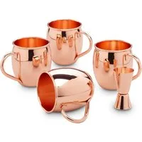 ECHTWERK Tasse EW-MM-1755G Moscow Mule Kupferbecher 5tlg, 5-tlg., Edelstahl