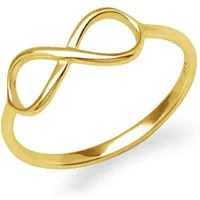 lanii Silberring Vergoldeter Infinty Ring LSR0004