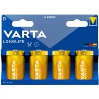 VARTA VARTA Longlife Batterie LR20, D (Mono), (4 Stück) Batterie