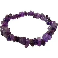 Steinfixx® Armband Amethyst Splitterarmband - Edelstein - Brasilien (16 cm Umfang, 1-tlg., beliebter und besonderer Edelstein), 100 % echt, Handarbeit I AAA-Qualität