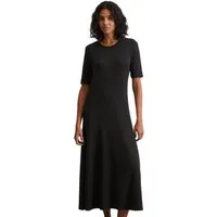 Marc O'Polo Maxikleid in feiner Ripp-Qualität, schlicht, zeitlos, Rock in A-Linie