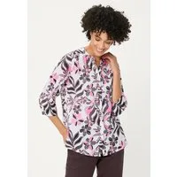 Olsen Tunikashirt mit Allover-Dessin und Tunikaausschnitt