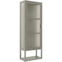 osoltus Sideboard osoltus Wandschrank Riffelglas Stahl Regal cube Warm Grey Industrial