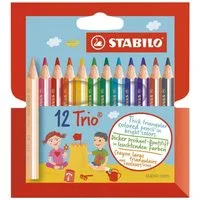 STABILO Buntstift Trio® dick kurz, (12-tlg), 12 Farben