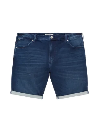 Tom Tailor - Plus Size - Jeansshorts dark stone wash denim - Gr. - 42