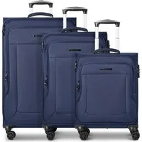Franky Trolleyset Melbourne 3.0, 4 Rollen, (3-teilig, 3 tlg), Polyester