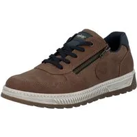 Rieker Sneaker Freizeitschuh, Halbschuh, Schnürschuh mit Kontrastbesatz