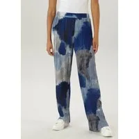 Aniston SELECTED Schlupfhose mit Plissee und elastischen Bund