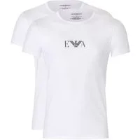 Emporio Armani Unterziehshirt CC715 (Bi-Pack, 2-St., 2er-Pack) Rundhals T-Shirt Herren Unterhemd Stretch Cotton im Doppelpack