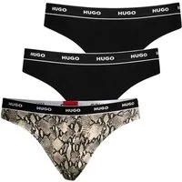 HUGO Slip Thong Design (3-St) mit breitem Bund