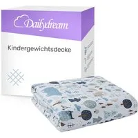 Dailydream Gewichtsdecke für Kinder, beschwerte Decke, Baumwolle oder Fleece, Füllung: Glasperlen, Gleichmäßige Gewichtsverteilung, doppelte Nähte, Handwäsche möglich