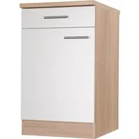 RESPEKTA Unterschrank Merle Breite 50 cm, Soft-Close, Griffe aus Metall, 85 cm Arbeitshöhe