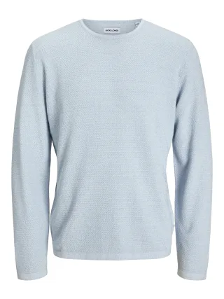 JACK&JONES - JJEGEORGE KNIT CREW NECK NOOS chambray blue - Gr. - S