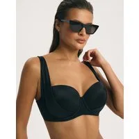 ESOTIQ Bügel-Bikini-Top Bikini Top mit Bügel SANARY, leichte Polster, Multiway Träger