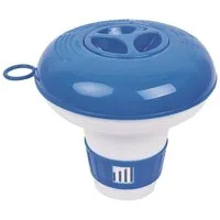 Avenli Chlordosierschwimmer Dosierschwimmer für Tablettengröße 1 (2,5 cm), (Packung, 1-tlg., Für 20g Minitabs / Multitabs) Für Pools und Whirlpools geeignet, mit Öse zur Befestigung am Poolrand
