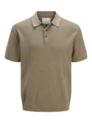 JACK&JONES - JPRCCCOOPER KNIT POLO SS SN - Gr. - XL