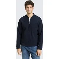 TOM TAILOR Sakko Blazer Piqué Bomberjacke mit Eingriffstaschen