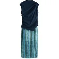 Next Midikleid 2-in-1-Midikleid mit transparentem Rock (2-tlg)