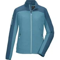 Killtec Strickjacke KOS 71 WMN FLX JCKT Colourblock Powerstretchjacke mit Zipper-Taschen und Kinnschutz
