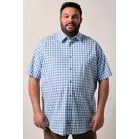 Men Plus Kurzarmhemd Trachten-Karohemd Halbarm Kentkragen Comfort Fit