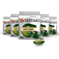 TASSIMO Kaffee Kapseln Jacobs Krönung T Discs 80 Getränke, (Packung, 5er Pack)