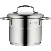 WMF Fleischtopf Mini Kochtopf mit Deckel, 12 cm, Cromargan® Edelstahl rostfrei 18/10 (1x Fleischtopf mit Deckel 12 cm (Volumen 1,0l, Höhe 12,5 cm) - optimal für Herdplatten mit Ø 14,5 cm, 1-tlg., Fleischtopf mit Deckel 12 cm - optimal für Herdplatten