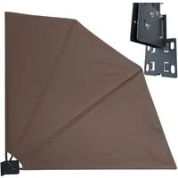 Quick Star Sichtschutzfächer mit Easy Mount Wandplatte, Blickdicht und Wetterfest (1-St) Separate Wandplatte