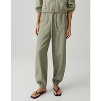 OPUS PANTS Stoffhose Mucia drift aus glatter Webware Cargotaschen unterstreichen den modernen Utility Look