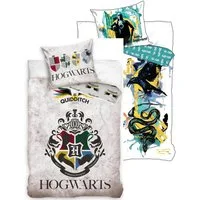 Carbotex Bettwäsche Harry Potter - Hogwarts - 2 x Bettwäsche im Doppelpack, 135x200 80x80, Baumwolle, 100% Baumwolle