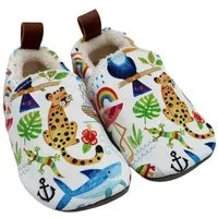 POLOLO Kinderschuhe mit lustigen Tiermotiven, aus Seaqual Yarn, Kinder Hausschuh