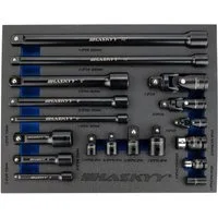 HASKYY Steckschlüssel Steckschlüssel Verlängerung 1/4 3/8 1/2 Zoll Kipp Adapter Kardangelenk