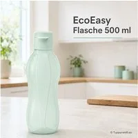 TUPPERWARE Trinkflasche Tupperware EcoEasy Trinkflasche 500ml in mint mit Clipverschluß